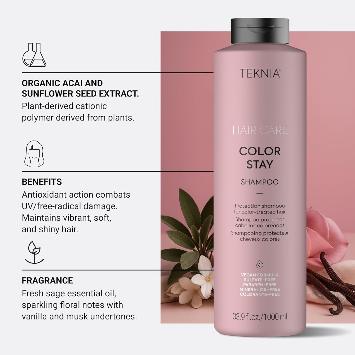 LAKMÉ Teknia Color Stay Shampoo, Color Safe Shampoo for Colored Hair - Image 6