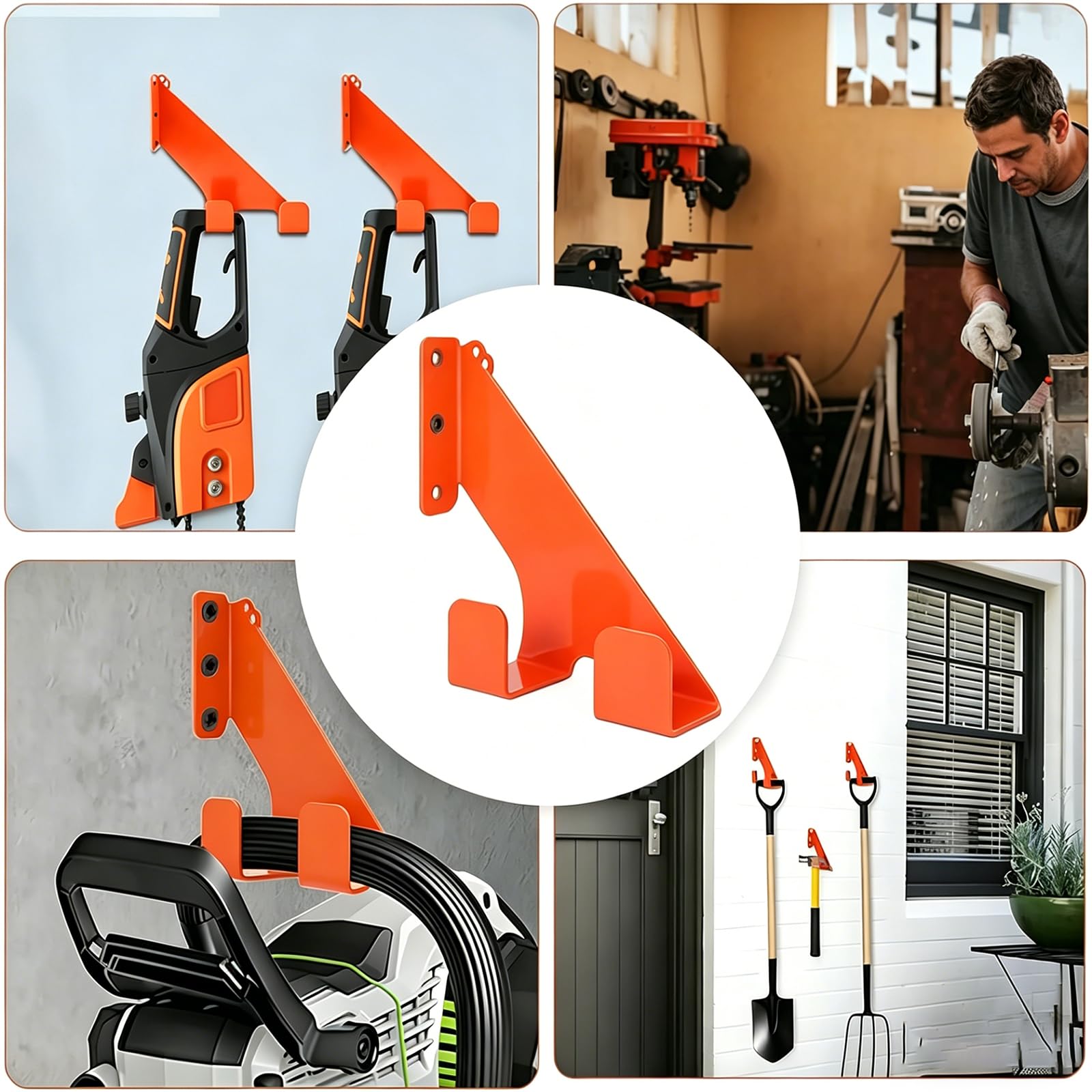 Wandmontiert Motorsägenhalter Metall Gerätehalter für Stihl Echo Kettensägenzubehör