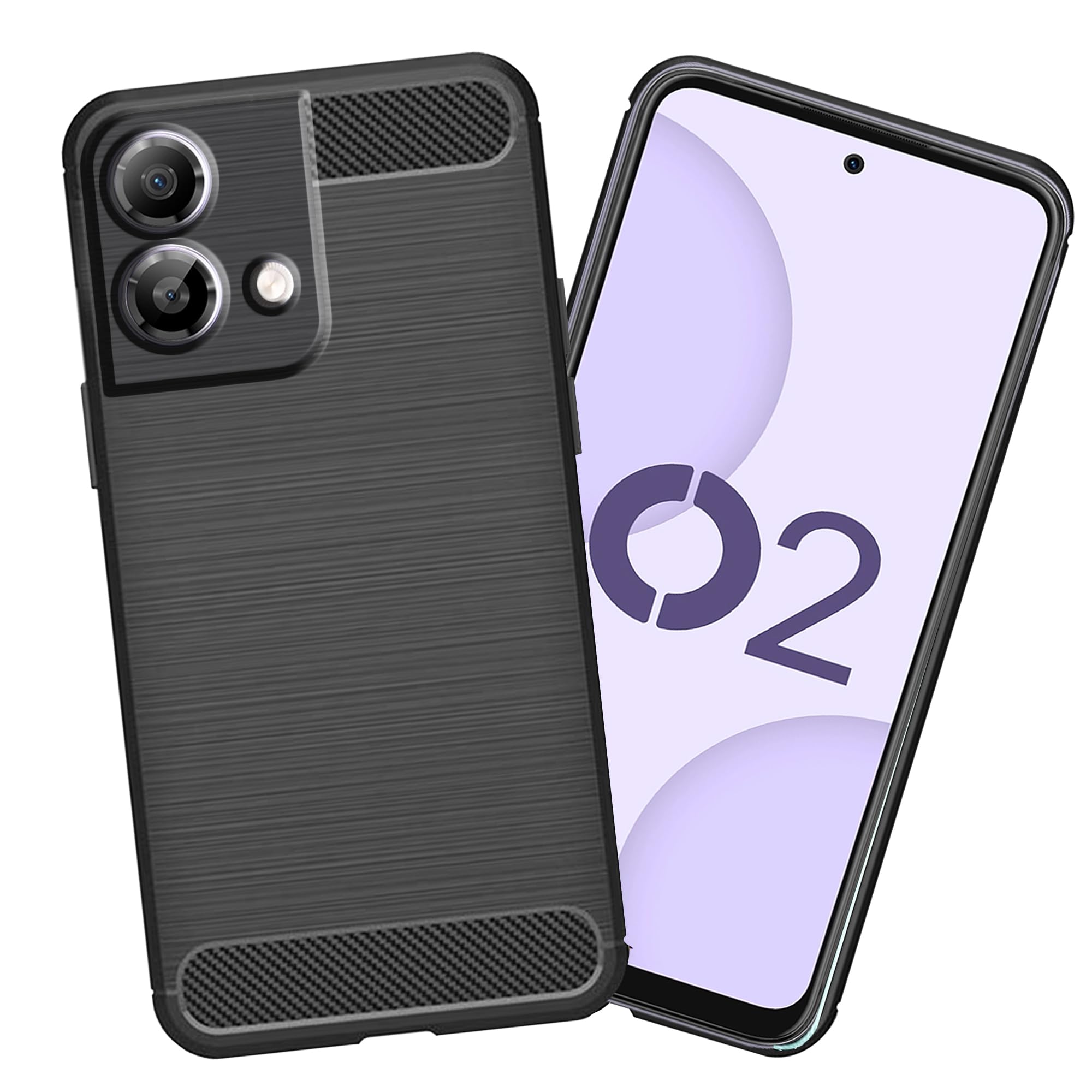 Knotyy Lava O2 Back Cover | Hybrid Shock Proof Case Cover| Matte Soft Silicon Flexible | Back Cover Stylish and Finishing |Anti-Slip Grip/Ultra Slim Matte (Black) (B0CYWQ6L9F) Amazon Price History, Amazon Price Tracker