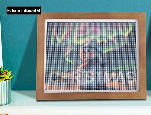 SKRYUIE Kits de pintura de diamantes 5D, muñeco de nieve de Navidad para adultos, taladro redondo completo, pintura de bricolaje con diamantes, arte