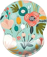 Vista 28 de Alfombrilla para mouse con soporte de muñeca, almohadilla antideslizante para mouse para oficina, computadora, laptop y Mac, cómoda y ligera