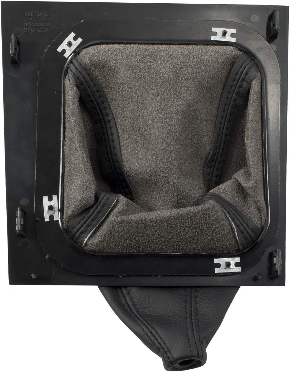 1987-1993 Mustang 5 Speed Manual Black Real Leather Shifter Boot and Bezel