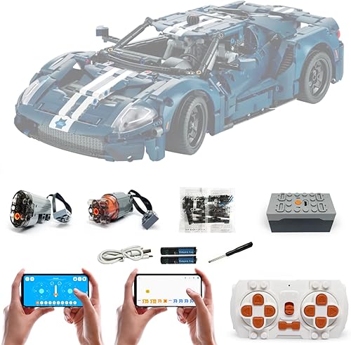 Juego mejorado de motor y control remoto para Lego 42154 Technic 2022 Ford GT, APP 4 modos de control, con 2 motores (modelo no incluido)