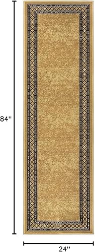 Miniatura 2 de Antep Rugs Alfombras Modernas con Bordes 2x7 Antideslizantes (Antideslizante) de Perfil Bajo con Respaldo de Goma para Interiores Alfombras de