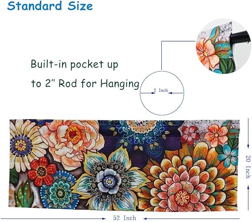 Miniatura 3 de YoKii Boho Bouquet - Paneles de cortina para ventana