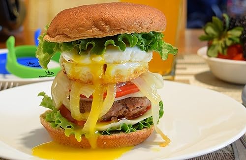 Miniatura 2 de Anillos de silicona para huevos, moldes de cocina multicolores antiadherentes de primera calidad para huevos, panqueques, sándwiches de desayuno de