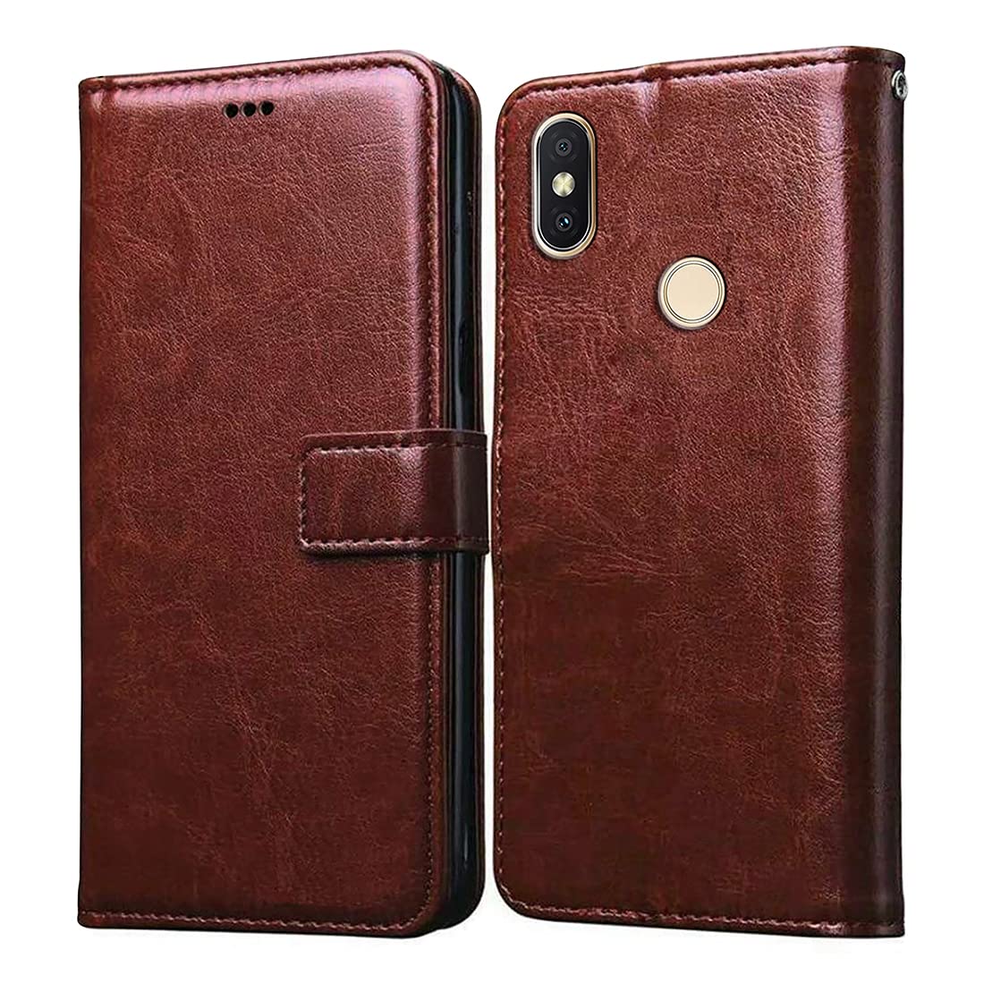 Casotec Flip Cover for Mi Redmi Y2 | Premium Leather Finish | Inbuilt Pockets & Stand | Flip Case for Mi Redmi Y2 (Brown) (B09PJCM9Y3) Amazon Price History, Amazon Price Tracker