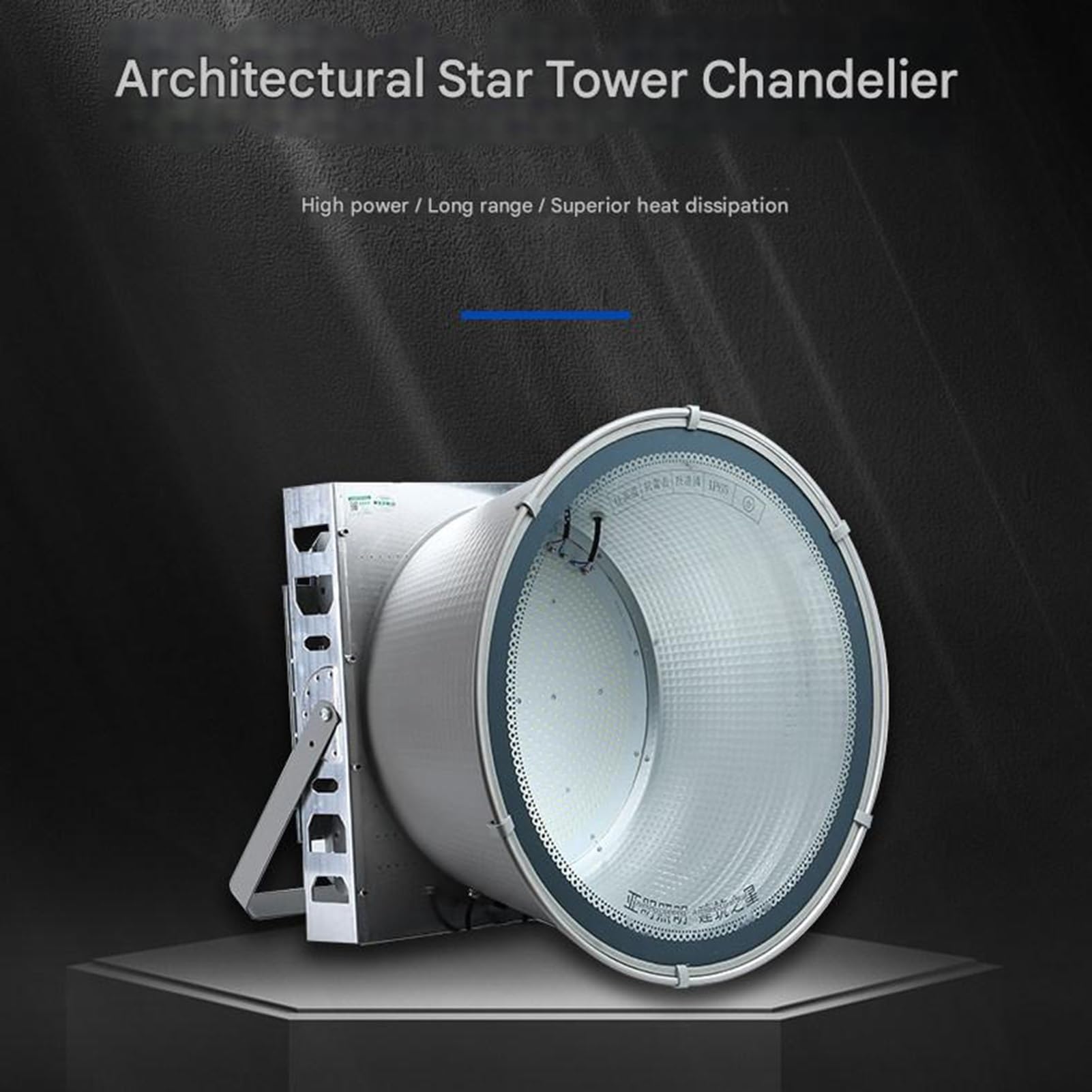 Projecteur LED haute puissance pour grue à tour, éclairage extérieur haute luminosité pour chantiers et places publiques, projecteur de cour étanche, projecteur de recherche/projecteur (400 W (200-24