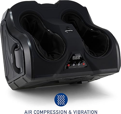 Miniatura 4 de Brookstone Shiatsu - Masajeador de pies y pantorrillas con compresión de aire y calor relajante, 2 modos de masaje, 1 nivel de calor, apagado