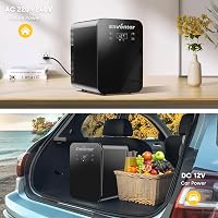 Enventor 10L Mini Hűtőszekrény Fűtéssel, Autós Hordozható Hűtő 12V/220V, Szobai Kozmetikai Hűtőgép 5