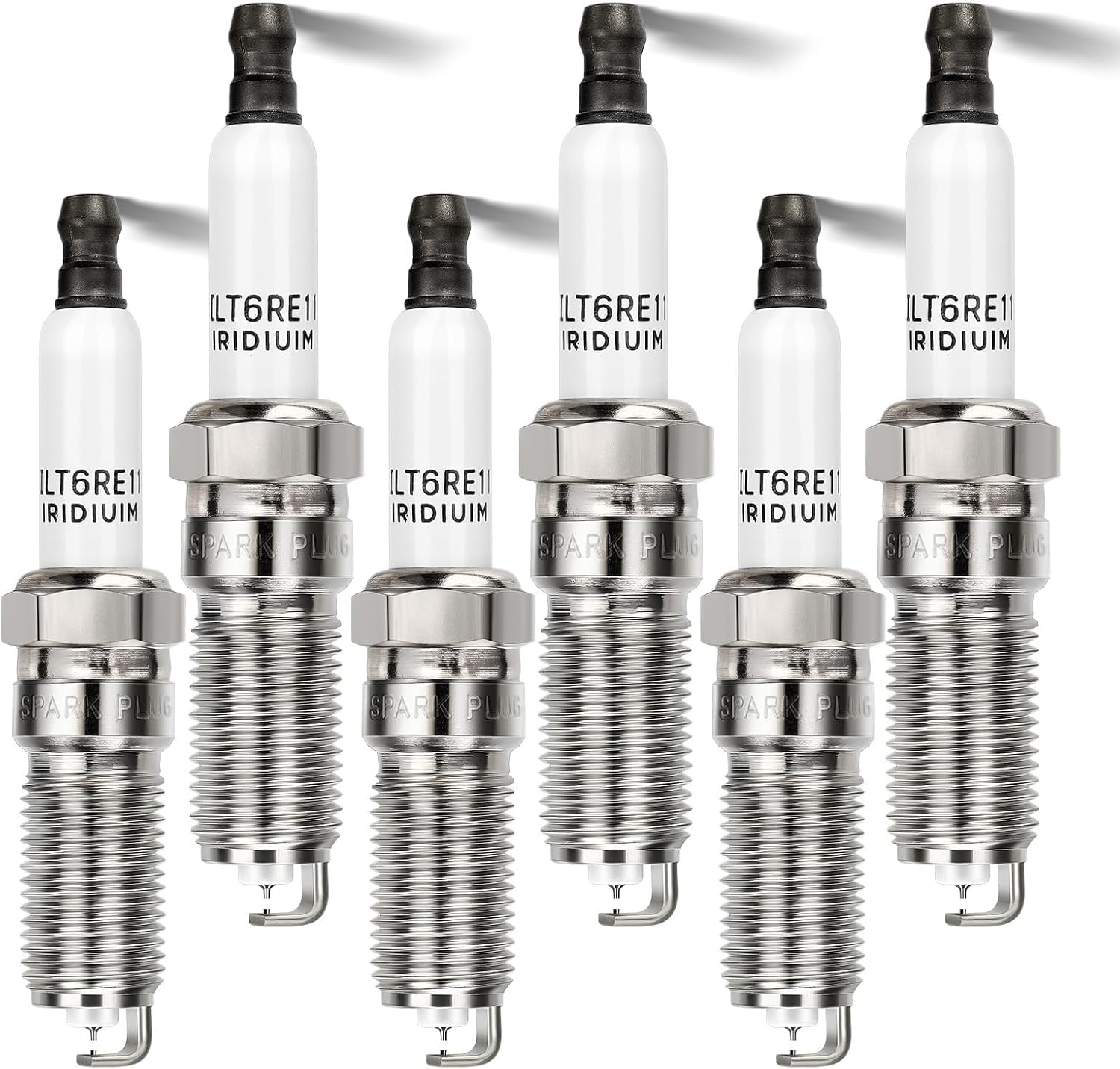 6PCS 41-109 Double Iridium Spark Plugs For Buick Enclave LaCrosse/Cadillac ATS CTS SRX STS XTS/Chevy Camaro Colorado Equinox Impala Malibu/GMC Acadia Canyon Terrain/Saturn V6 12622561 ILT6RE11