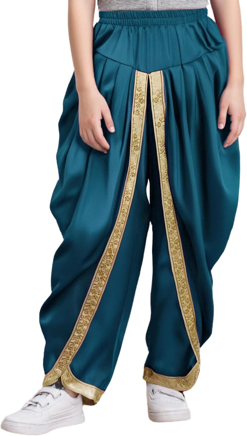 ranrann Kids Boys Harem Satin Dhoti Pants Casual Draped Baggy Yoga Trousers Hippie Dance Alibaba Boho Pants