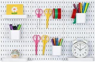 Rainmae Stecktafel-Kombinationsset, Stecktafeln und Zubehör, modular zum Aufhängen für Wand-Organizer, Bastelorganisation, Ornament-Ausstellung