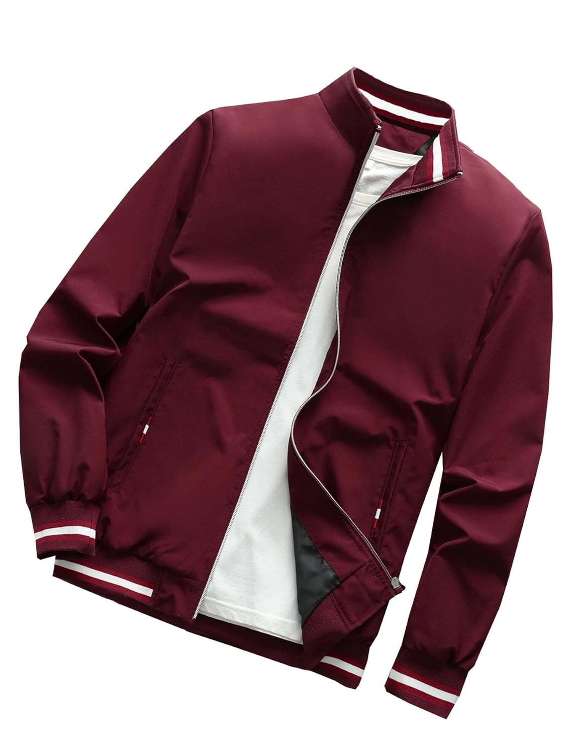 TAGAS Men’s Regular Fit Zip-Up Casual Jacket for MENS || Bomber Jacket for Men || Latest Stylish Jacket For Men ||Men’s Regular Fit Zip-Up Casual jacket|| bomber jacket for men (MJ-9090)