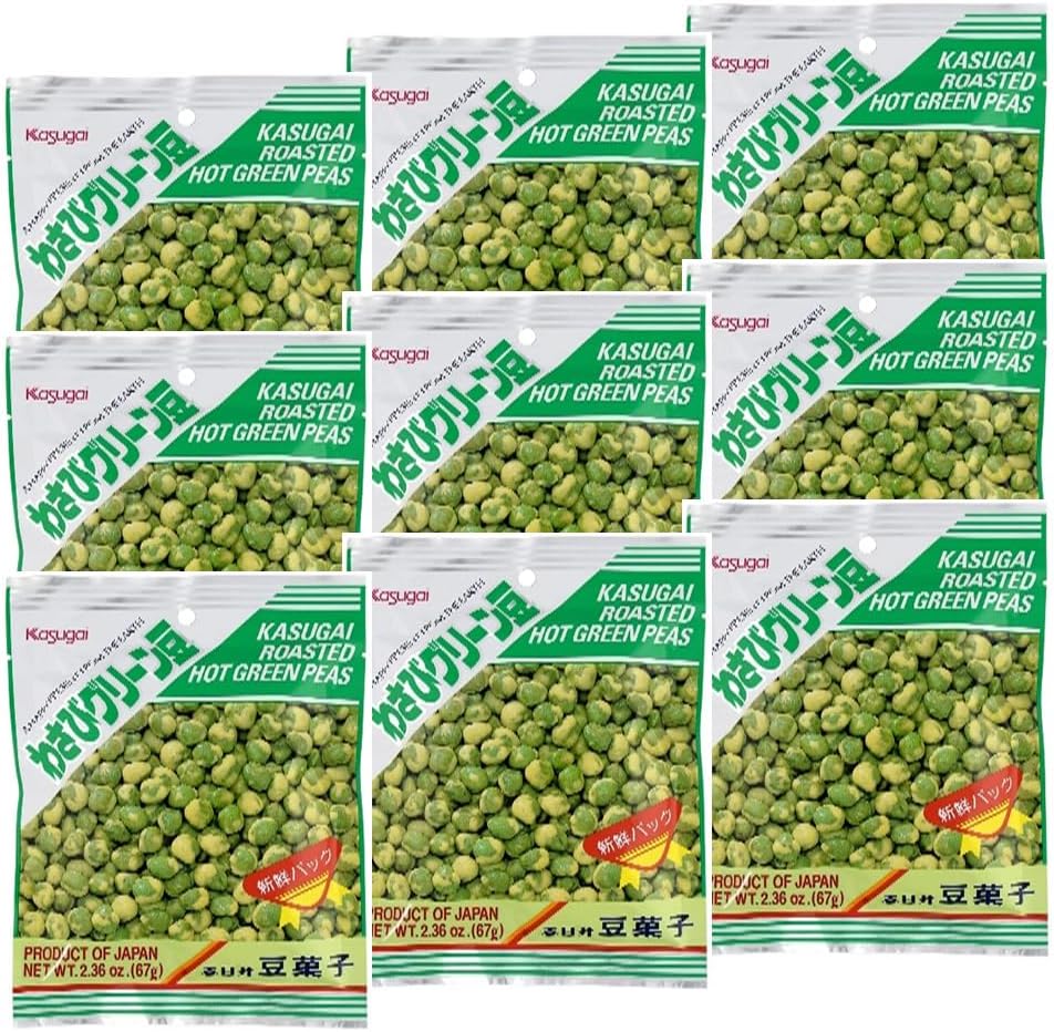 Kasugai Wasabi Green Peas 2.36oz (9 Pack)