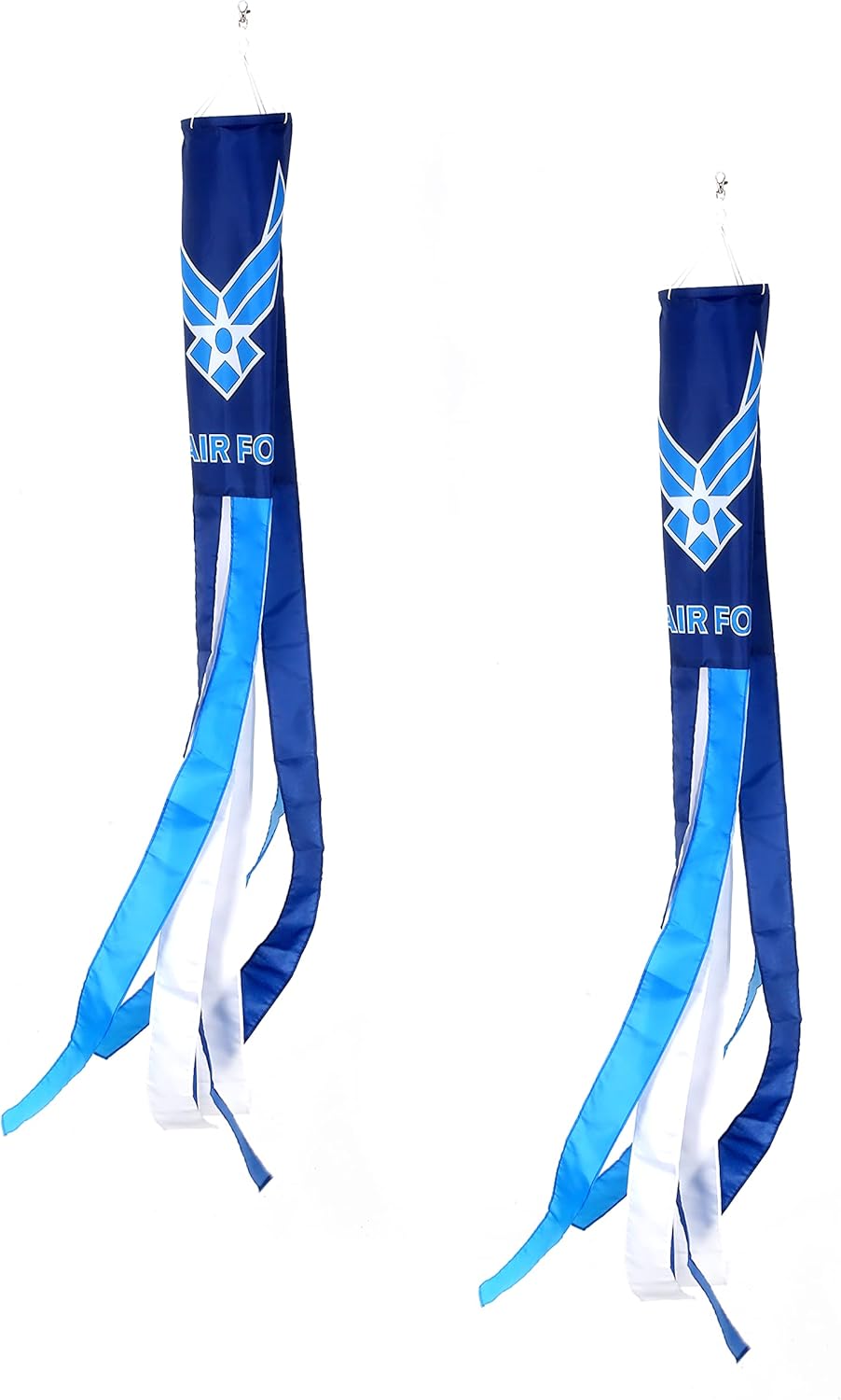 Air Force Wings Flag WindSock US Military Flags 2 Pack Stripes Wind Socks For Yard And Army Party Flag, 60 inch