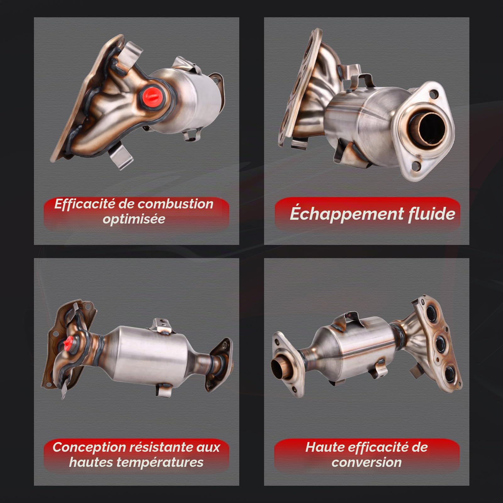 Catalyseur Flydida avec kit de montage et jeu de joints pour C1 (PM_, PN_) 107 (PM_, PN_) AYGO (_B1_) 2005-2014 Accessoires auto 0342L5 0342K0 0342K3 0342K8 0342L3 1609158080 171400Q010