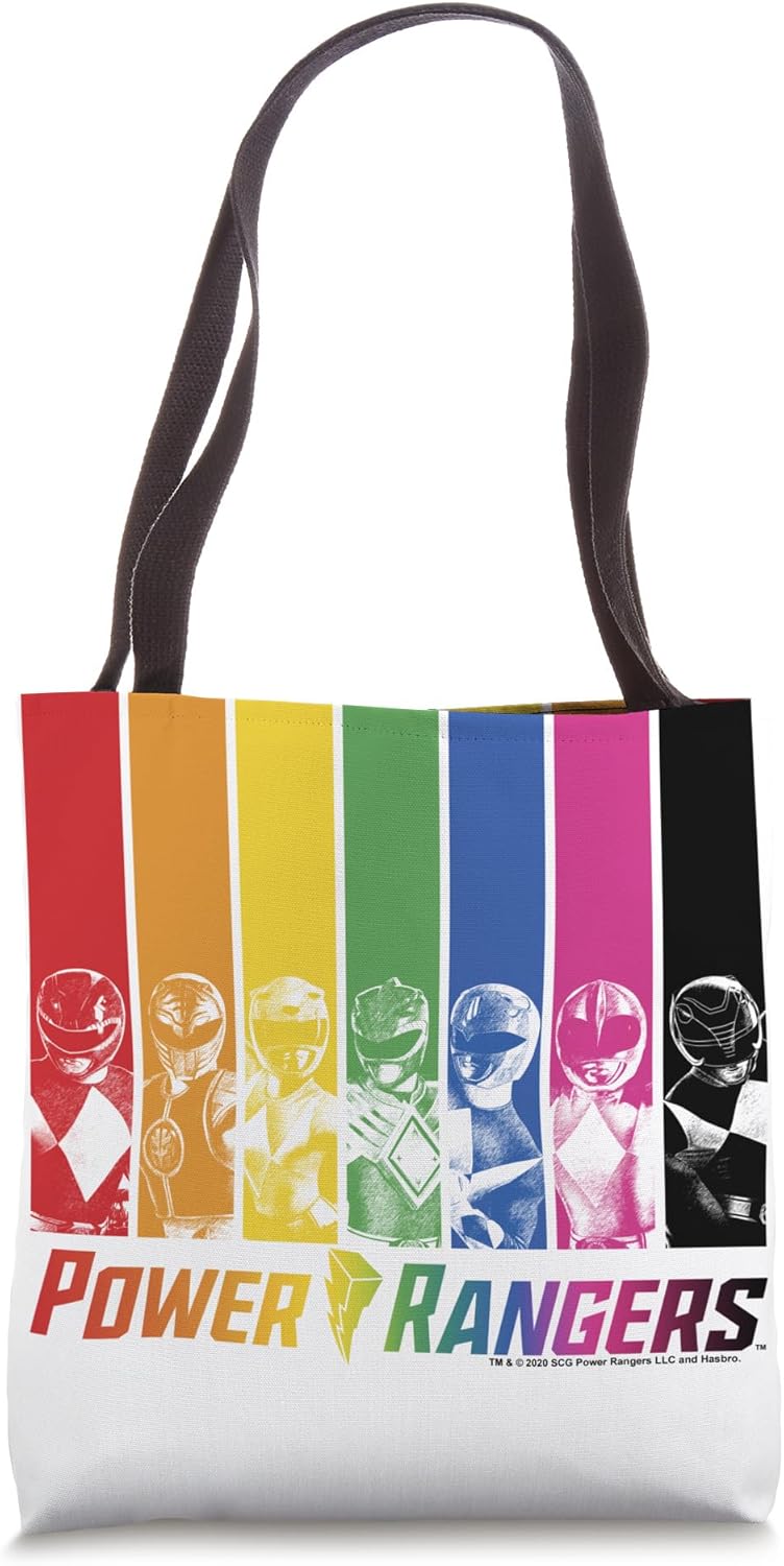 Power Rangers Rainbow Ranger Panels Tote Bag