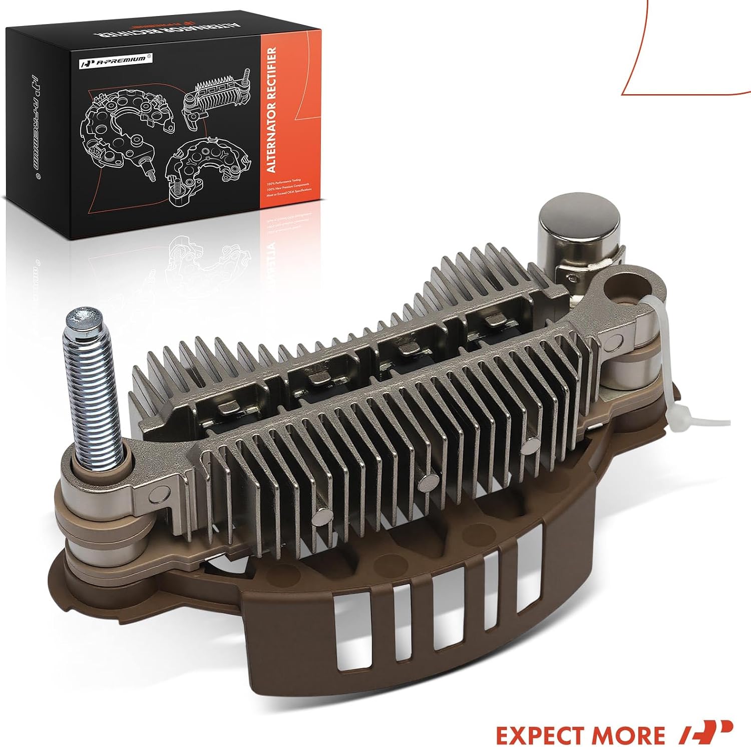 A-Premium Alternator Rectifier Compatible with Nissan Quest 1996-1998 & Mitsubishi Galant 1994-1995, Diamante 1997-1999, Montero 1994-2000, Montero Sport 1997 & Mazda 929 1992-1995 & Mercury Villager