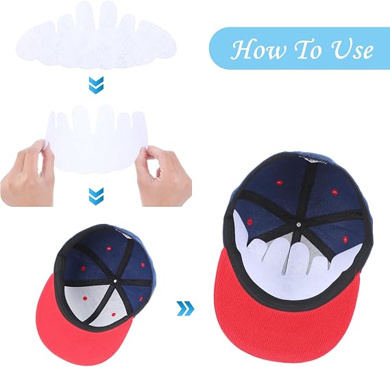 10Pcs Baseball Caps Inserts, Washable Hat Felt Shapers Hat Sweat Liner Cap Inserts Reusable Hat Support Brim