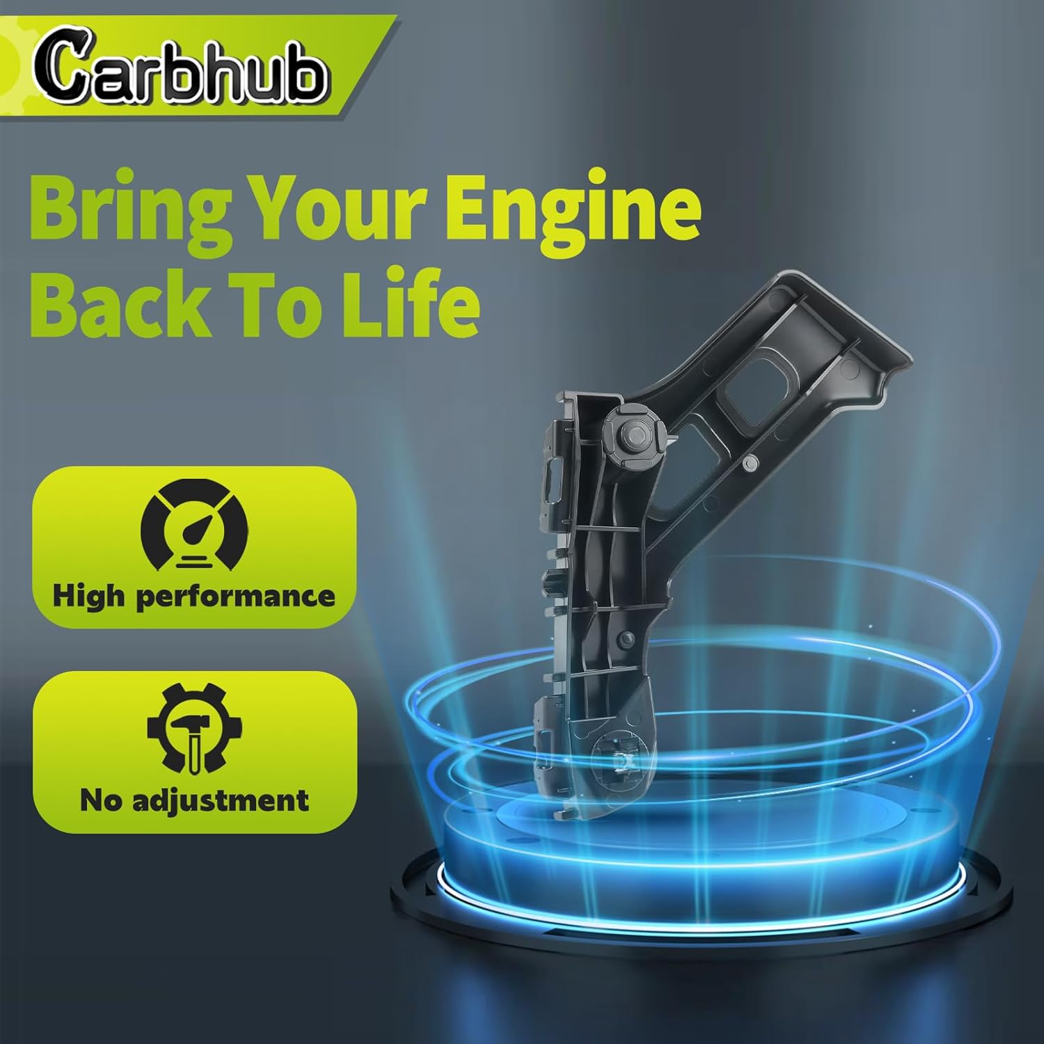 Carbhub Front Right Left Bumper Bracket Fit for Lexus CT200h Base Sport 1.8L 2011-2017 Replace 5211576011, LX1043106, 5211676011, LX1042106