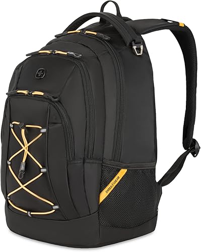 Vista 11 de SwissGear 1186 Travel Gear Mochila Bungee Ligera, Negro, 17 pulg.