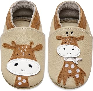 Krabbelschuhe Baby Jungen Mädchen Lauflernschuhe Baby Weicher Leder Babyhausschuhe Kleinkind Babyschuhe