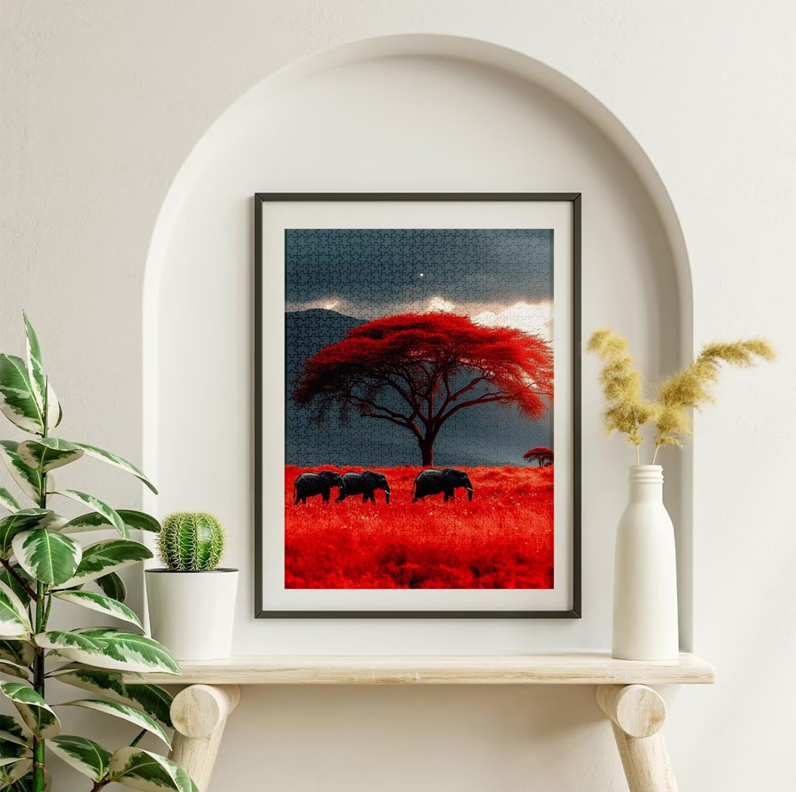 Puzzle 3000 sztuk drzewa, 3000 sztuk łamigłówek słonia dla dorosłych i nastolatków, drewniane puzzle z wykwintnym opakowaniem, rodzinne gry edukacyjne, prezenty świąteczne do domu H-6285