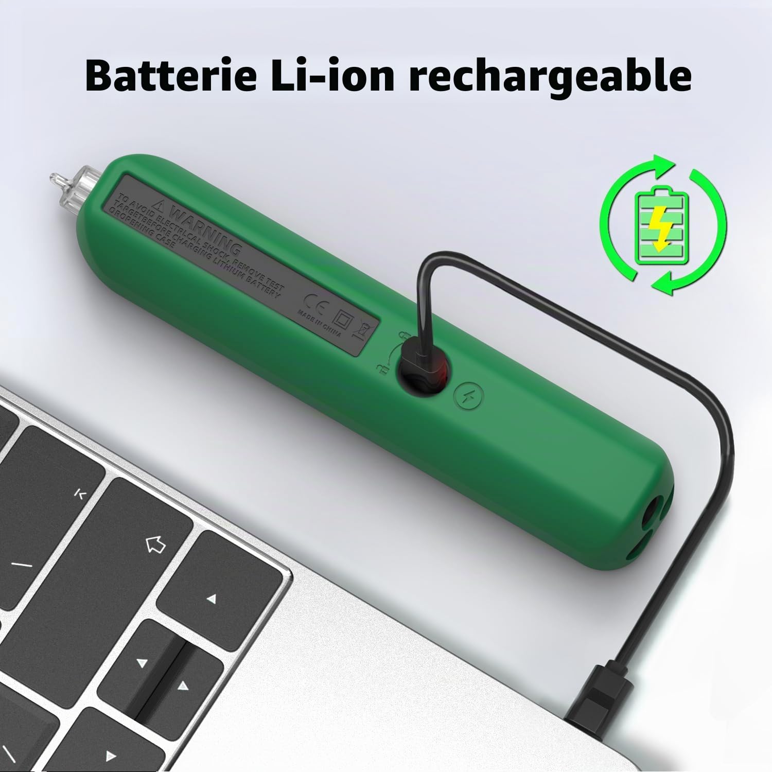 BSIDE S8 Multimètre Numérique Intelligent Stylo Détecteur de Tension Testeur de Fuite Électrique 3 en 1 Grand Écran Couleur Testeur Automatique Rechargeable de Tension AC DC Ohm et Continuité
