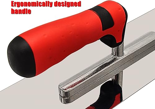 Miniatura 5 de Juego de herramientas de hormigón de acero inoxidable para acabado plano (11 x 4 pulgadas) y paleta de piscina (14 x 4 pulgadas) para paneles de