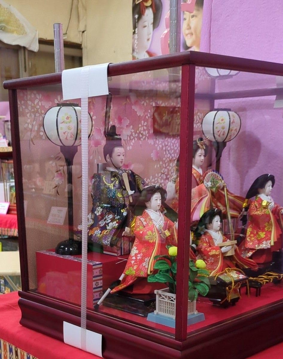 雛人形 ケース入り 美品 卸売 雛人形 美品 ガラスケース入 雛人形