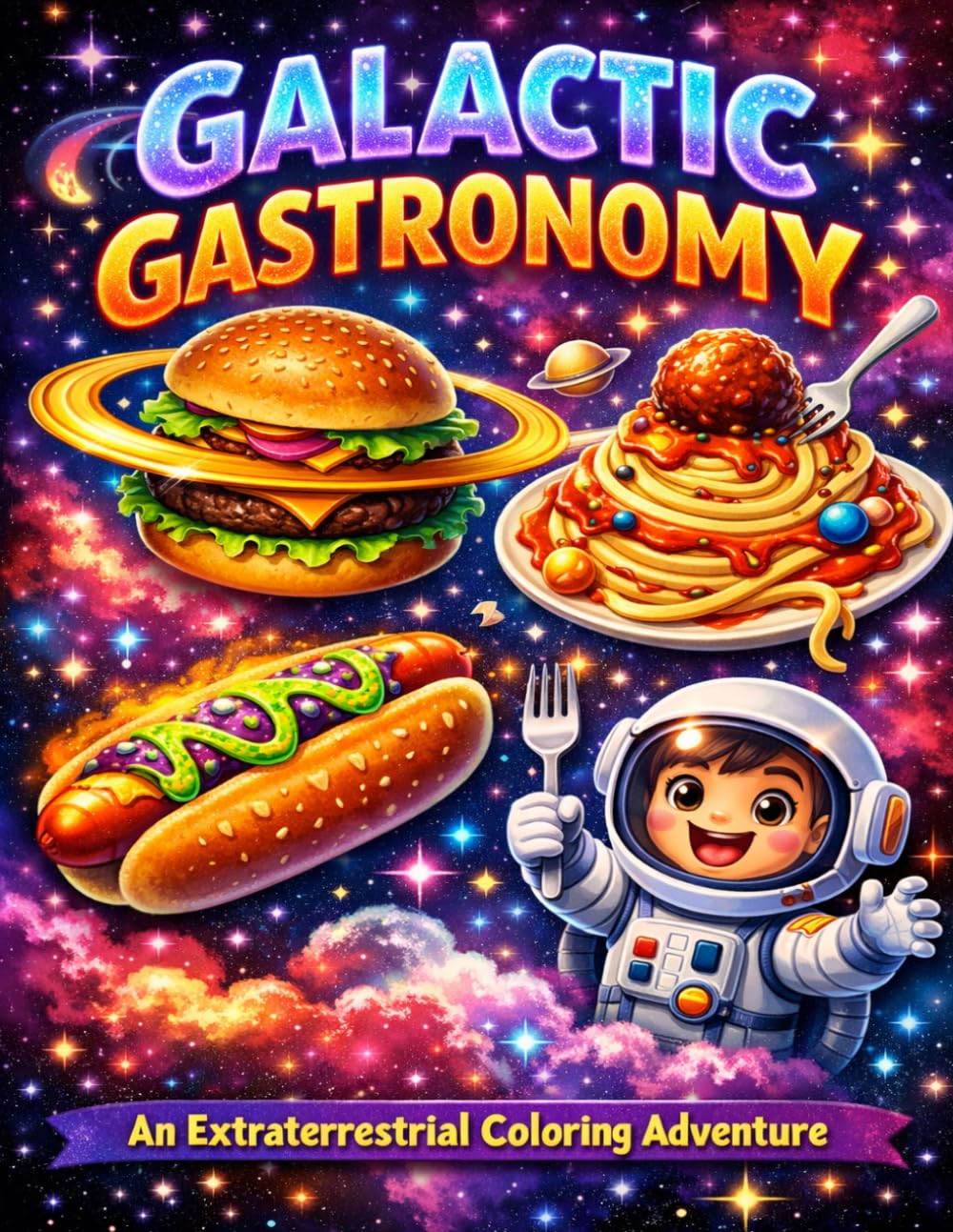 GALACTIC GASTRONOMY: COLORING BOOK