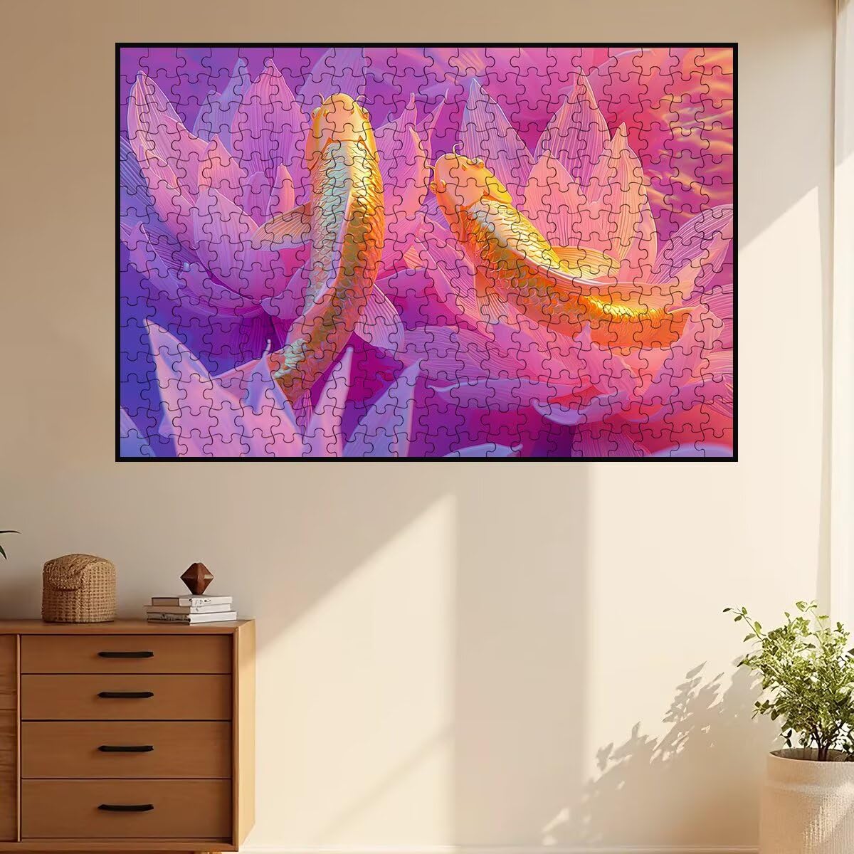 4000 puzzli dla dorosłych, puzzle z rybami dla dorosłych, 4000 sztuk, lotos, wymagająca gra dla całej rodziny, klasyczne drewniane układanki, odpowiednie do dekoracji wnętrz, prezenty -3473