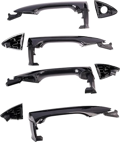 Miniatura 2 de Manija de puerta exterior negra imprimada, manija delantera trasera e izquierda derecha exterior, para Hyundai Elantra (GLSGLLLimitedSportSEGS)
