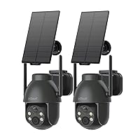 ieGeek 2K 360° PTZ Telecamera Wi-Fi Esterno Senza Fili, Videocamera Sorveglianza Batteria