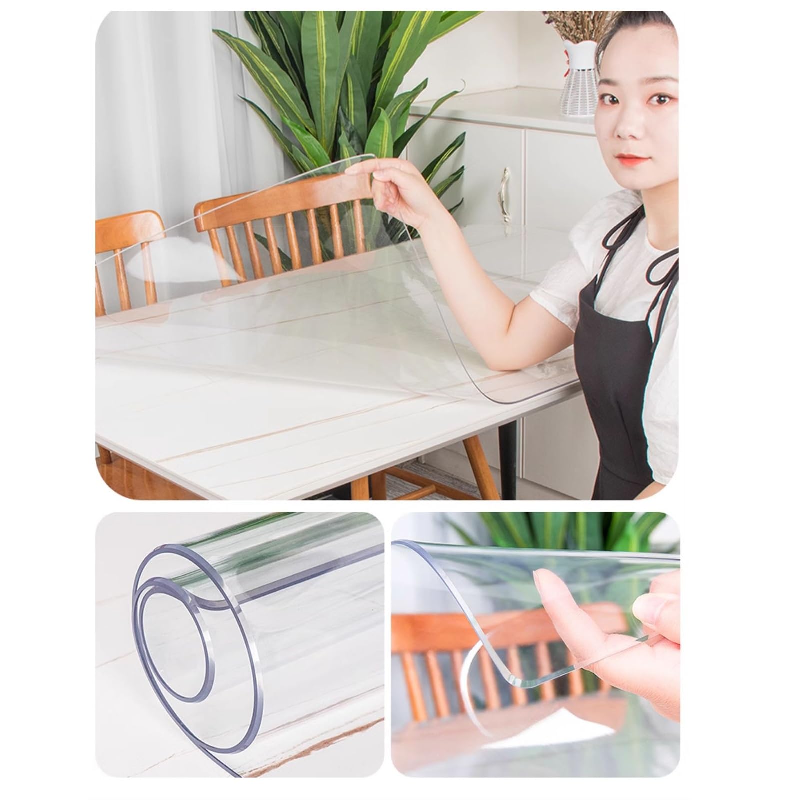 Nappe Rectangulaire En Plastique Transparent, Imperméable