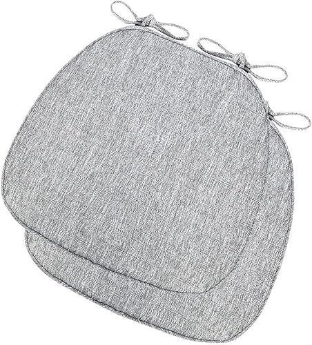 Miniatura 20 de ETULLE Cojines de silla para sillas de comedor, paquete de 2/4/6, almohadillas gruesas para sillas con lazos antideslizantes en forma de U, 16.1 x