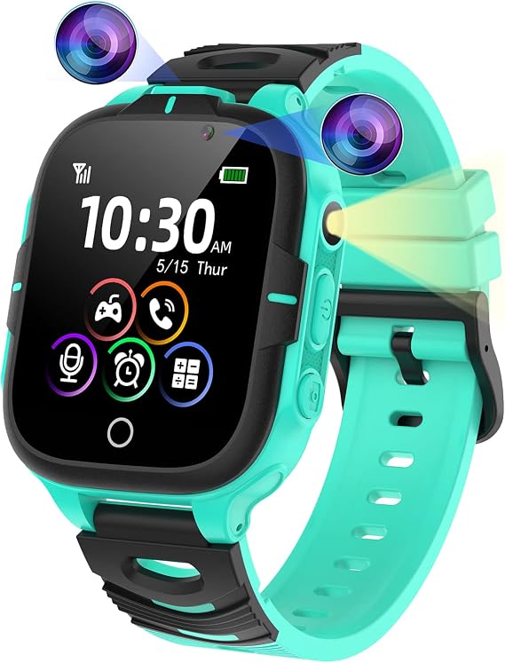 ELEJAFE ELEJAFE Montre Intelligente Enfant avec Appels SOS et 24 Jeux