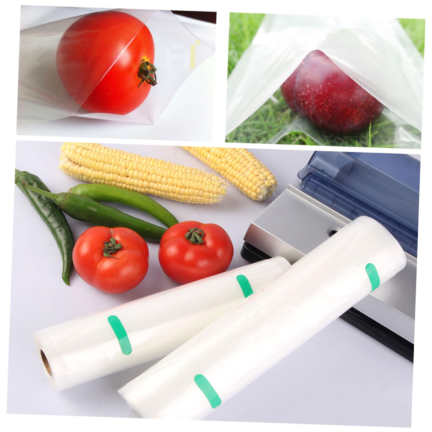 Alipis 20x500cm Vacuum Seal Bags Embossed Saver Bags for Food Storage Vacuum Sealer Bag