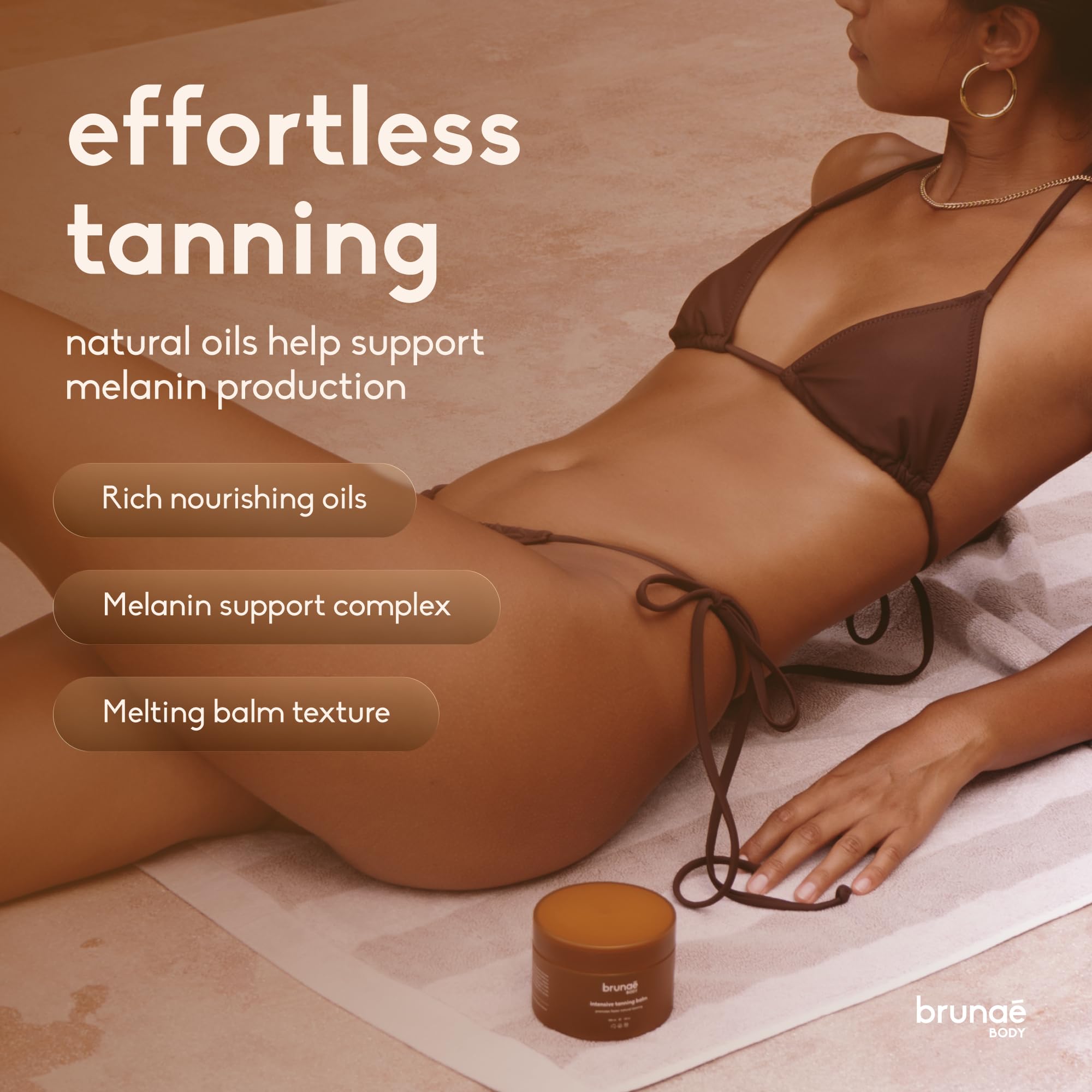 BRUNAE BODY Intensive Tanning Bed Balm with Tamanu & Acai Oil