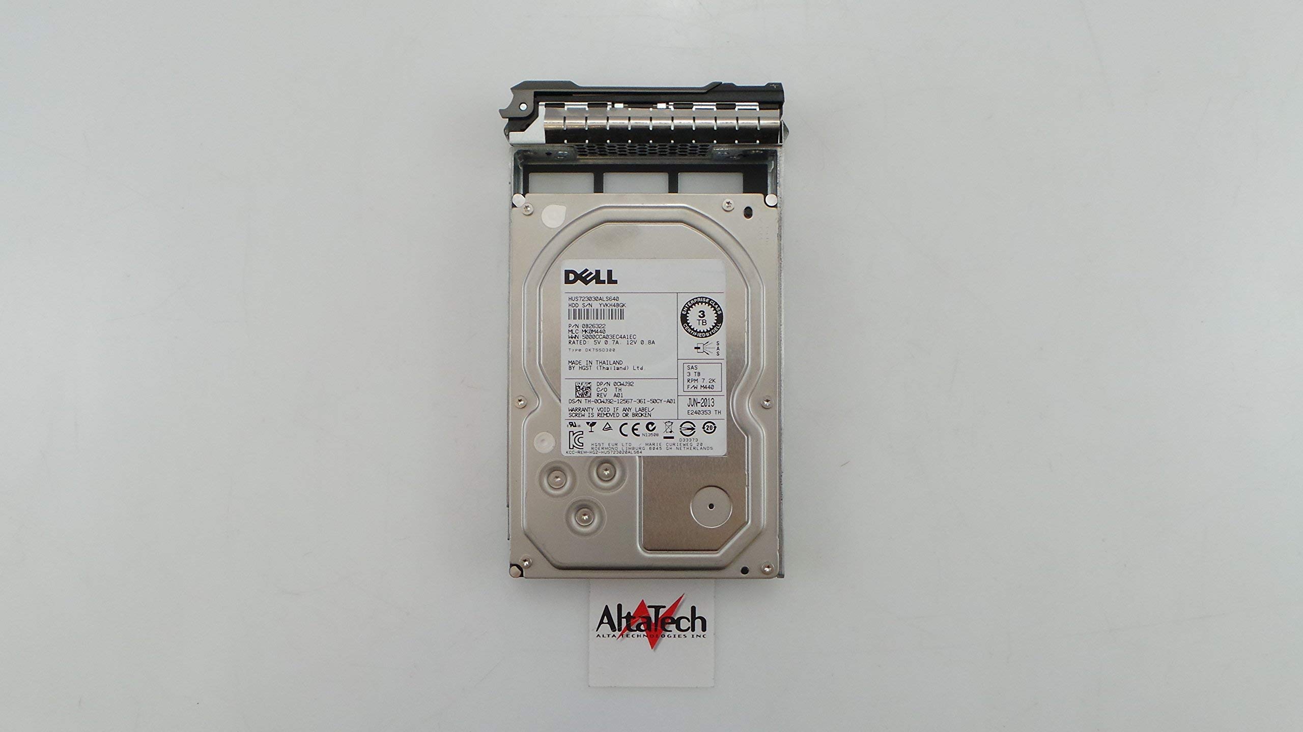DELL CWJ92 3 0TB 7 2K ENT SAS 3 5 6GBPs Hard Drive Renewed