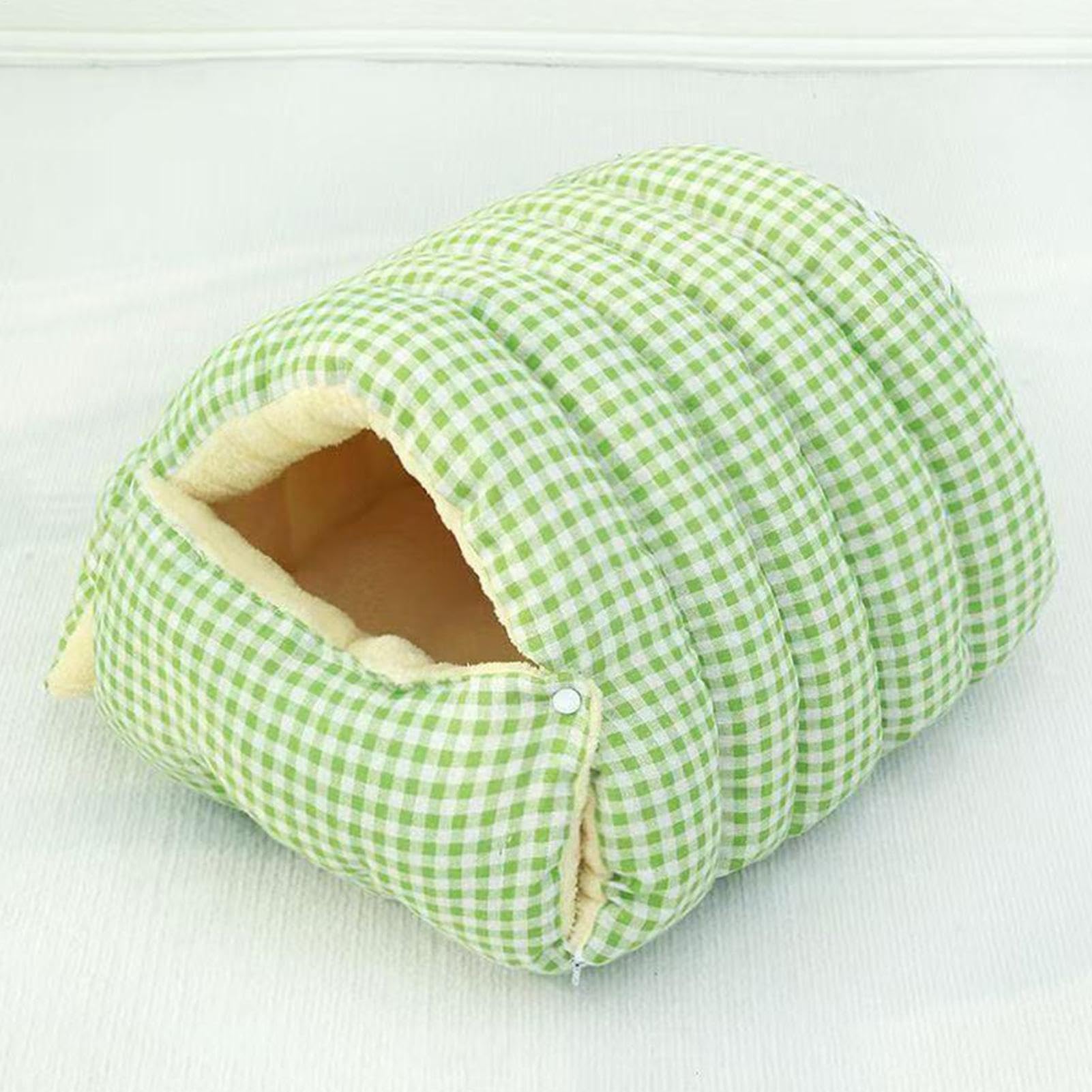 Cama de cueva para gatos, cama cubierta para gatos, linda cama extraíble y | cerrada para cachorros, bolsa de calor portátil para mascotas, accesorio de sueño lavable para sofá, cama, silla y suelo