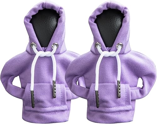 Sudadera con capucha para palanca de cambios de automóvil, 2 unidades, sudadera con capucha divertida para cambio de marchas, accesorios interiores