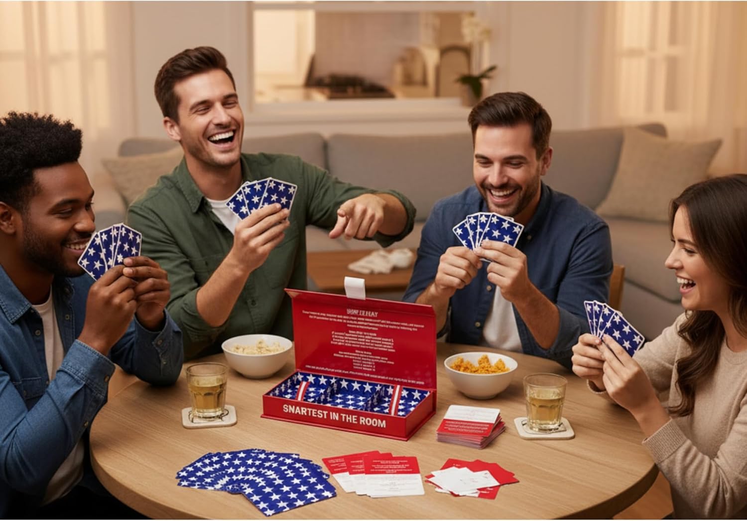 MACHERA Smartest in THE Room The More or Less Trivia Game for Adults & Families with 450 Fun Questions for Game Nights, Kids & Teens