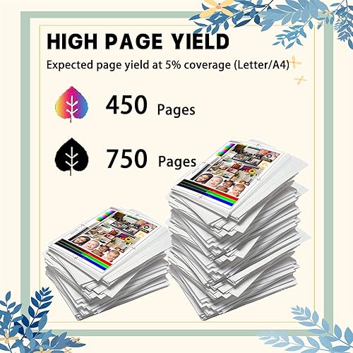 Miniatura 3 de Cartucho de tinta de repuesto de alto rendimiento compatible con cartuchos de tinta HP 667 compatibles con HP Deskjet Plus 4175 4178 6078 6478 1216