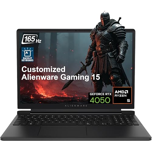 iCarp Customized Laptop Made with Dell Alienware 15 Gaming Laptop 15.3" WUXGA 165Hz AMD 6-core Ryzen 5 220 16GB/32GB/64GB DDR5 512GB/1TB/2TB/4TB SSD GeForce RTX 4050 Type-c Backlit Win11