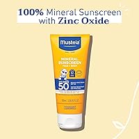 Vista 9 de Mustela Baby Mineral Sunscreen Lotion SPF 50 Loción solar de amplio espectro - Loción solar facial y corporal para pieles sensibles - Resistente al