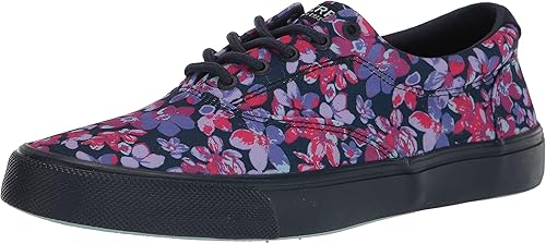 Sperry Striper II CVO - Tenis náuticos para hombre, azul marino floral, 7, floral azul marino, 7