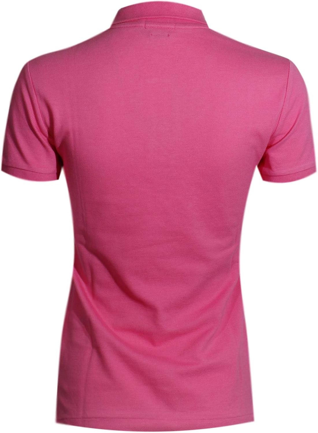 Ralph Lauren Polo Womens Classic Fit Mesh Polo Shirt (Large, Coral Pink (Navy Pony)) - Image 2
