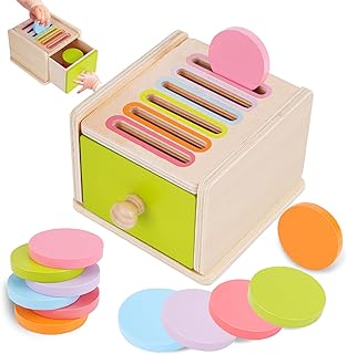 FCSONU Kids Montessori Toy for 1 2 3 Years, Boys Girls, Wooden Toys from 1 Year, Motor Toys, Color Sorting Game, Kids Toys from 2, Gift for Birthday Christmas - Amazon Deal & Rabatt